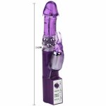 BAILE Hot Lady II Rotator Perłowy Królik – maszyna intymna TPE, podwójna stymulacja, 24 cm