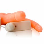BAILE model podwójny z regulacją wibracji i przyssawką – lateksowy, anatomiczny, 2xAA