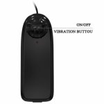 BAILE Arbiter – wibrator anatomiczny z przyssawką, TPR/ABS, wielobiegowy, tekstura