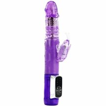 BAILE Rabbit Butterfly Prince – model rotacyjny 23 cm, 4 tryby wibracji, motylek, fioletowy