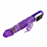 BAILE Rabbit Butterfly Prince – model rotacyjny 23 cm, 4 tryby wibracji, motylek, fioletowy