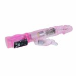 BAILE MINI KROLIK Intymny Miłośnik Liliowy – 23 cm, żelowy, 12 trybów, wodoodporny