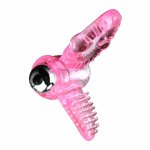 BAILE Sweet Abs 10 Rhythms – różowy pierścień wibracyjny, ABS/TPR, 10 trybów, 4,6 cm