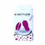 Pretty Love Avery – jajko wibrujące z przewodowym pilotem, 30 trybów, silikon/ABS, fioletowe