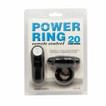 BAILE Pilot Ring Czarny 20V – pierścień intymny z pilotem, 20 trybów, wymienna kulka