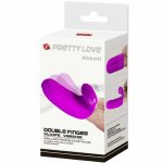 Pretty Love Abbott silikonowy naparstek teksturowany do stymulatora Lilac, z wibracjami