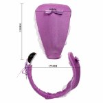 BAILE Stringi z pilotem bezprzewodowym, fioletowy model zdalny, ergonomiczny