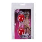 BAILE Twins kulki treningowe liliowe TPR unisex, system ruchomej kulki, 2 sztuki