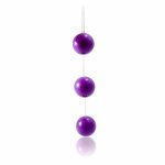 BAILE Lilowe kulki połączone ABS 20 cm, pierścień 34 mm, miękka powierzchnia