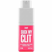 INTT SUCK MY CLIT żel intymny z efektem ssania, poziomka, wibracja, 15 ml