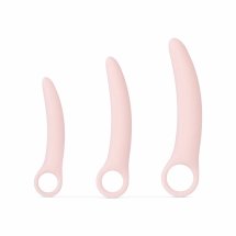 Teazers Dilator Set 3 silikonowe aplikatory, stopniowane rozmiary, różowy