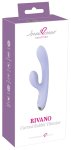 beau coeur Rivano Curved Rabbit silikonowy model z 2 silnikami, fioletowy, 10 trybów