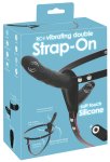 You2Toys RC Vibrating Double Strap-On podwójna maszyna intymna, silikon, pilot, 10 trybów