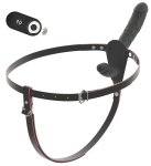 You2Toys RC Vibrating Double Strap-On podwójna maszyna intymna, silikon, pilot, 10 trybów