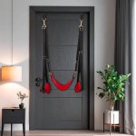 Bad Kitty Door Swing czarno-czerwony system podwieszany do drzwi, regulacja, do 180 kg
