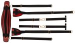 Bad Kitty Door Swing czarno-czerwony system podwieszany do drzwi, regulacja, do 180 kg