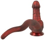 Beasty Cocks Panthera Double – dwustronny model silikonowy z przyssawką, dekoracyjne wypukłości, 47 cm