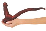 Beasty Cocks Panthera Double – dwustronny model silikonowy z przyssawką, dekoracyjne wypukłości, 47 cm