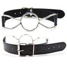 OHMAMA FETISH Knebel pająkowy M, czarny, PVC/żelazo, średnica 4,5 cm, uniwersalny