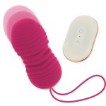 OHMAMA pilotowane jajko, 7 trybow, ruch gora-doł, rożowe, silikon, 8x3,4 cm, USB