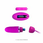 Pretty Love Flirtation Dawn silikonowy stymulator z pilotem, 12 trybów, liliowy