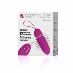 Pretty Love Flirtation Dawn silikonowy stymulator z pilotem, 12 trybów, liliowy