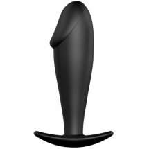 Pretty Love Formula Plug silikonowy czarny z ergonomicznym uchwytem, wodoodporny