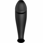 Pretty Love Formula Plug silikonowy czarny z ergonomicznym uchwytem, wodoodporny