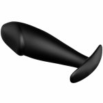 Pretty Love Formula Plug silikonowy czarny z ergonomicznym uchwytem, wodoodporny