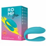 ROMP Join turkusowy pierścień wibrujący dla par, silikon medyczny, USB, IPX7