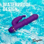 Teazers Rabbit Vibrator Silicone fioletowy, 20 trybów, elastyczny, podwójna stymulacja