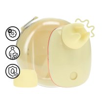 Dreamsicle Compact AirTap Vibrator żółty 2w1 – wymienne końcówki, kompaktowy system