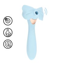 Darling AirTap Wand Vibrator – niebieski, 5 wymiennych końcówek, 15 funkcji, technologia AirTap