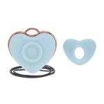 Luvie Heart-shaped AirTap® – niebieski, kompaktowy model 15 trybów, opcja naszyjnika