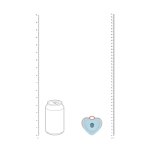 Luvie Heart-shaped AirTap® – niebieski, kompaktowy model 15 trybów, opcja naszyjnika