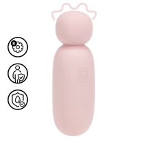Mochi Mini Chunky Wand Pink – kompaktowy masażer silikonowy, 8 trybów, lekka konstrukcja