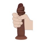 Dual Density Silicone realistyczny model brązowy 15,5 cm – elastyczna dwuwarstwowa konstrukcja