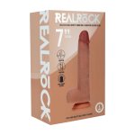 Dual Density Silicone Thrusting Vibrating 17,8 cm Tan – dwuwarstwowy model z wibracjami i ruchem
