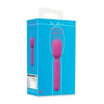 Mini Wand Vibrator Pink – kompaktowy masażer silikonowy, 10 trybów, wodoodporny