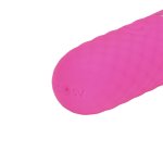 Mini Wand Vibrator Pink – kompaktowy masażer silikonowy, 10 trybów, wodoodporny