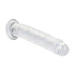 REALROCK Crystal Clear model 5 – anatomiczny transparentny 12,7 cm z przyssawką