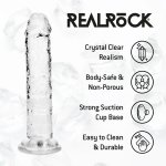 REALROCK Crystal Clear model 5 – anatomiczny transparentny 12,7 cm z przyssawką