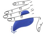 Loveline Ergo Grip Lay On Massager niebieski – kompaktowy masażer ergonomiczny