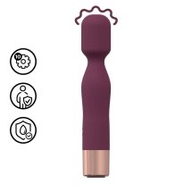 Mini Classic Wand Vibrator Burgundy – kompaktowy masażer silikonowy, klasyczny