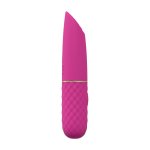 Mini Lipstick Vibrator Pink – kompaktowy masażer silikonowy, 10 trybów, design szminki