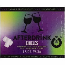 WUG GUM After Drink Hangover 8 gum – energia i świeżość, bez cukru, kofeina i witaminy