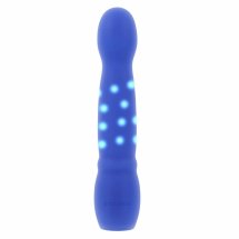 Evolved Disco Diva Vibrator Blue – model z efektami LED, 10 programów, silikon medyczny, IPX6