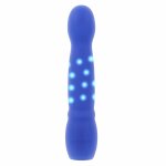 Evolved Disco Diva Vibrator Blue – model z efektami LED, 10 programów, silikon medyczny, IPX6