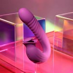Evolved Deep Ecstasy Rabbit Vibrator Magenta – maszyna intymna, 33 programy, ruch, IPX6, USB