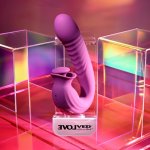 Evolved Deep Ecstasy Rabbit Vibrator Magenta – maszyna intymna, 33 programy, ruch, IPX6, USB
